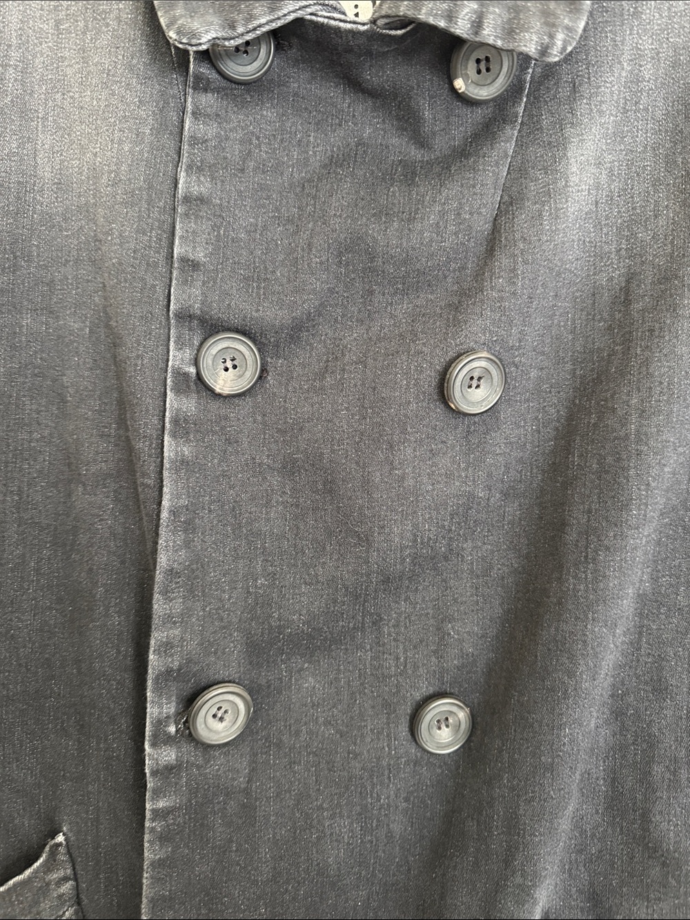 Frank & Eileen women’s Black Double-Breasted Cotton Peacoat 🖤🖤🖤 - Picture 4 of 7